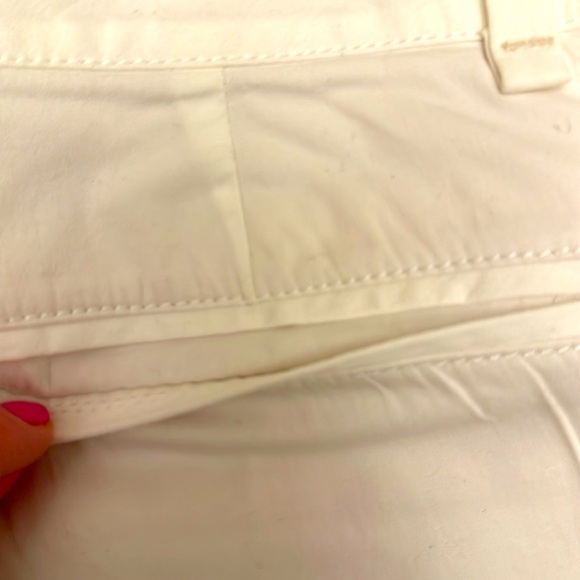 BANANA REPUBLIC WOMENS ECRU SIZE 4 CUFFED SHORTS WITH BUTTON DETAIL - Picture 9 of 12